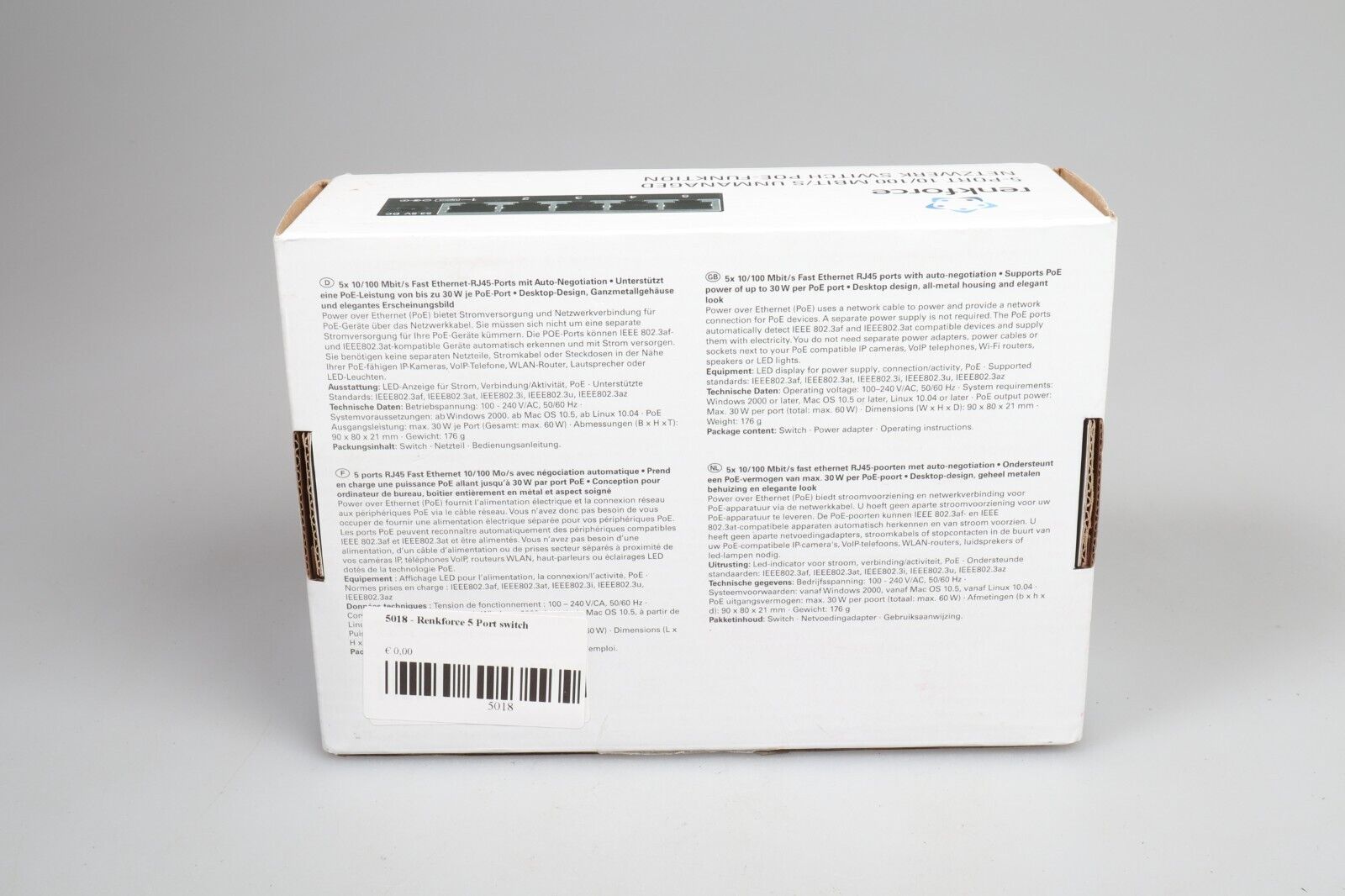 Renkforce 5 - Port Switch | Ethernet Network Hub - Dutch|Thrift